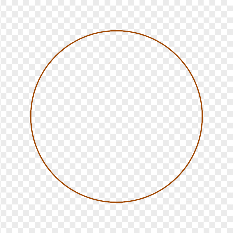 Circle Brown Line Border HD Transparent PNG