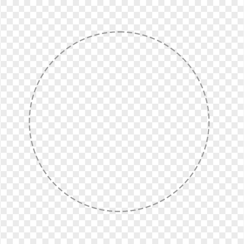 Circle Gray Dashed Border Image PNG