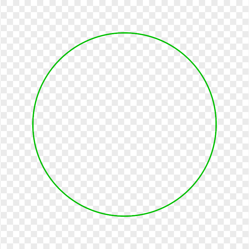 Circle Green Line Border HD Transparent PNG