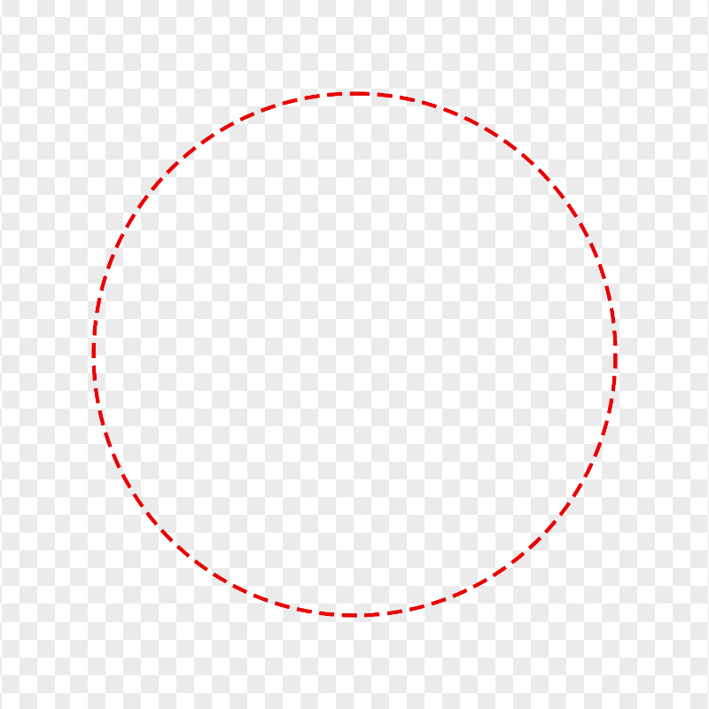 Circle Red Dashed Border FREE PNG | Citypng