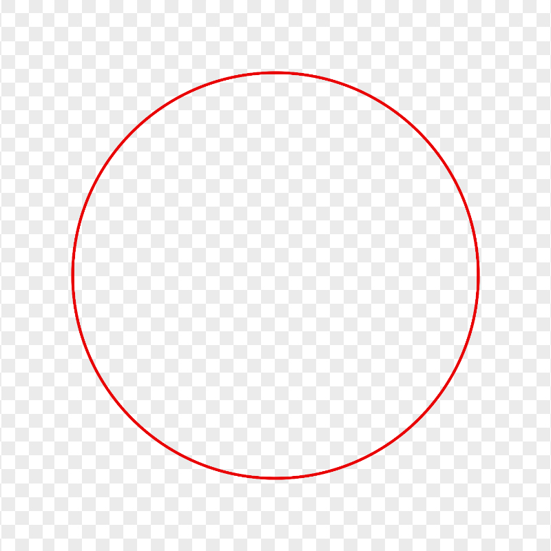 Circle Red Line Border HD PNG