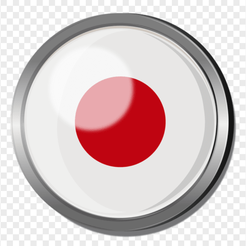Circle Round Japan Flag Icon Transparent Background