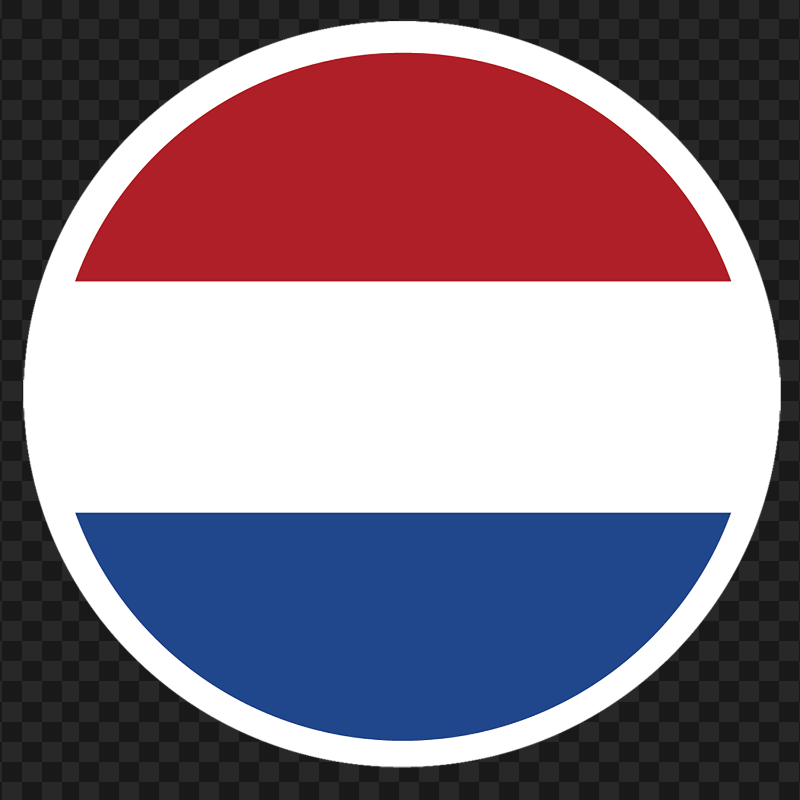 Circle Round Netherlands Flag Icon