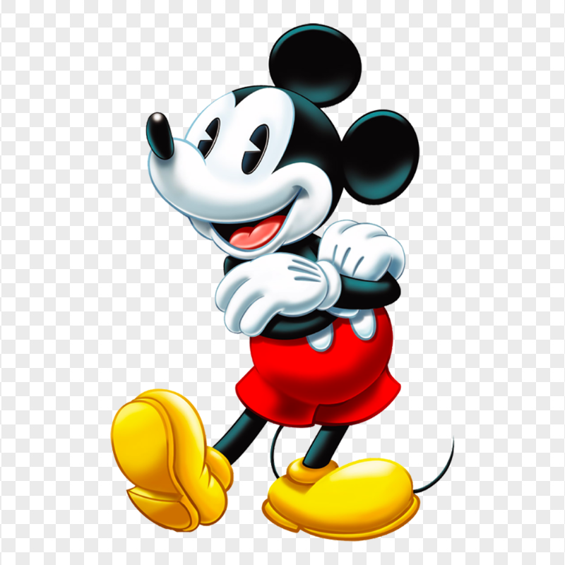 Classic Mickey Mouse Illustration PNG