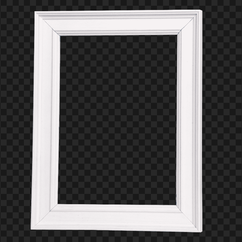 Classic White Frame Vertical HD Transparent PNG