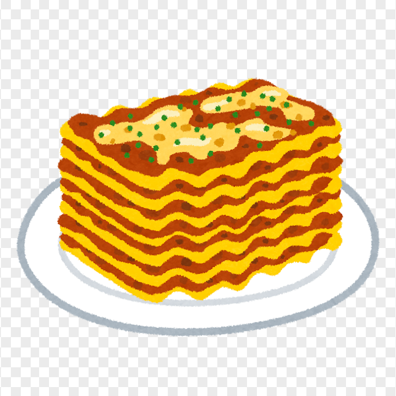 Clipart Lasagne Pasta Food Image PNG