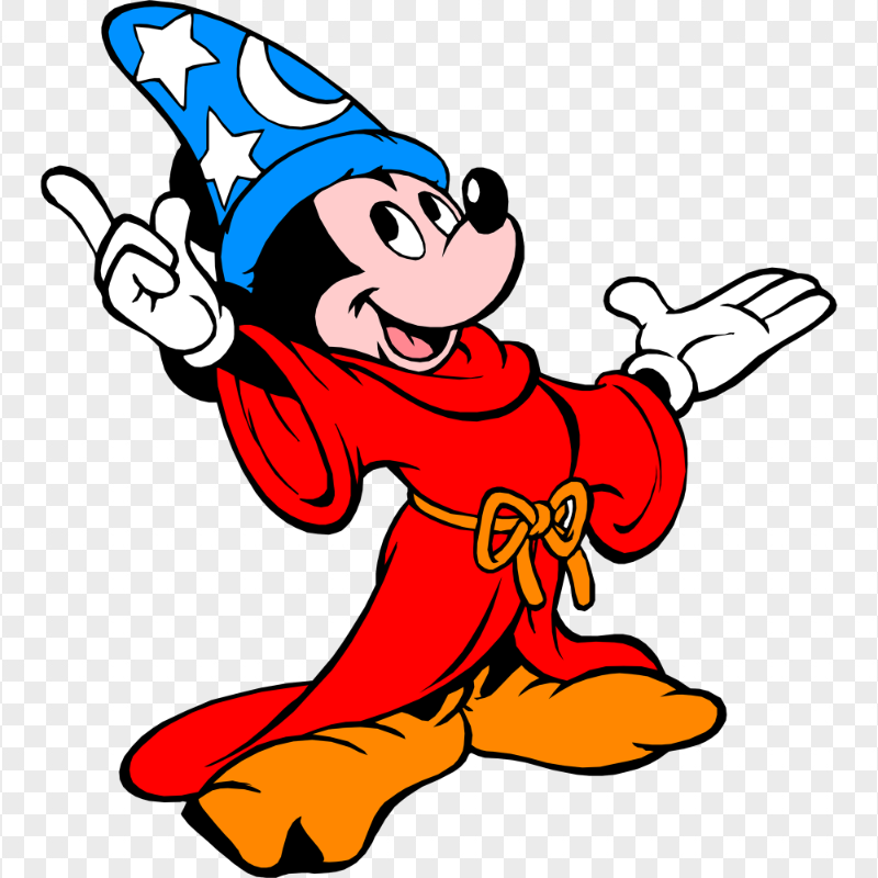 Clipart Sorcerer Mickey Mouse Transparent PNG