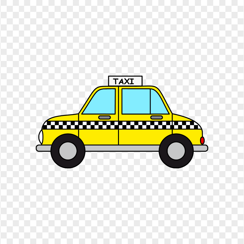 Clipart Taxi Cab Car Auto PNG Image