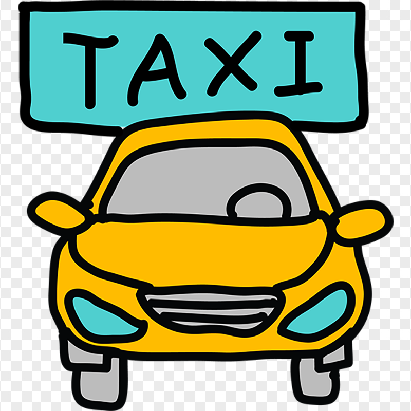 Clipart Taxi Cab Icon Image PNG