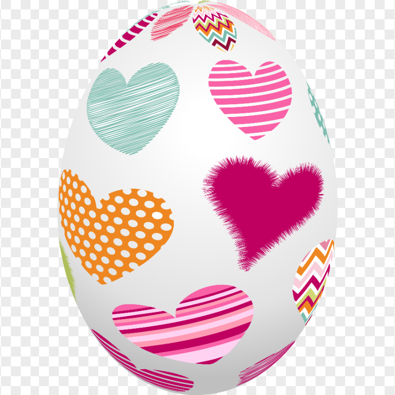 Colorful Single Easter Egg HD Transparent Background