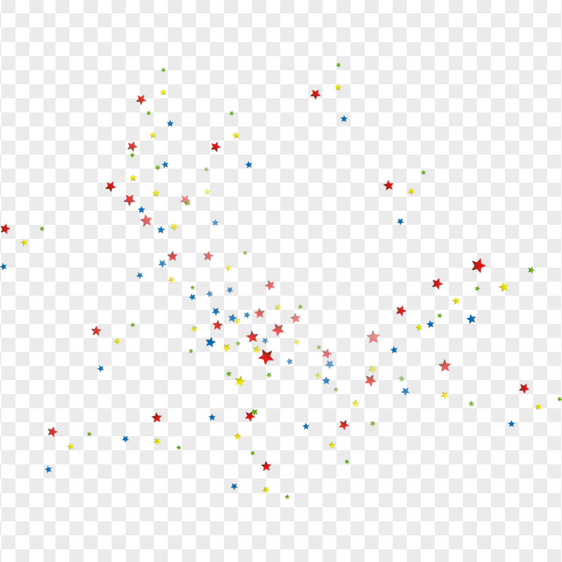 Colorful Stars Confetti Background PNG