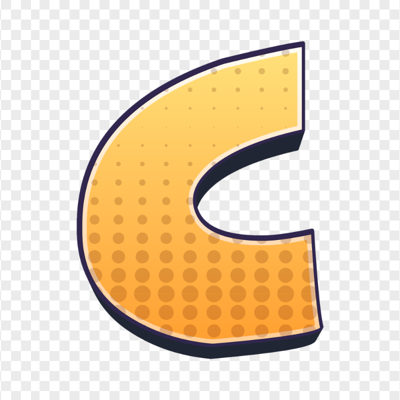 Comic C Letter Alphabet Cartoon Transparent PNG