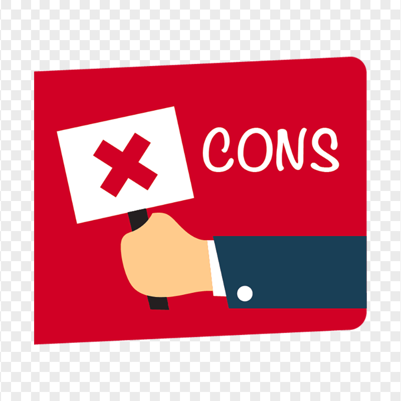 Cons Vector Icon Sign PNG