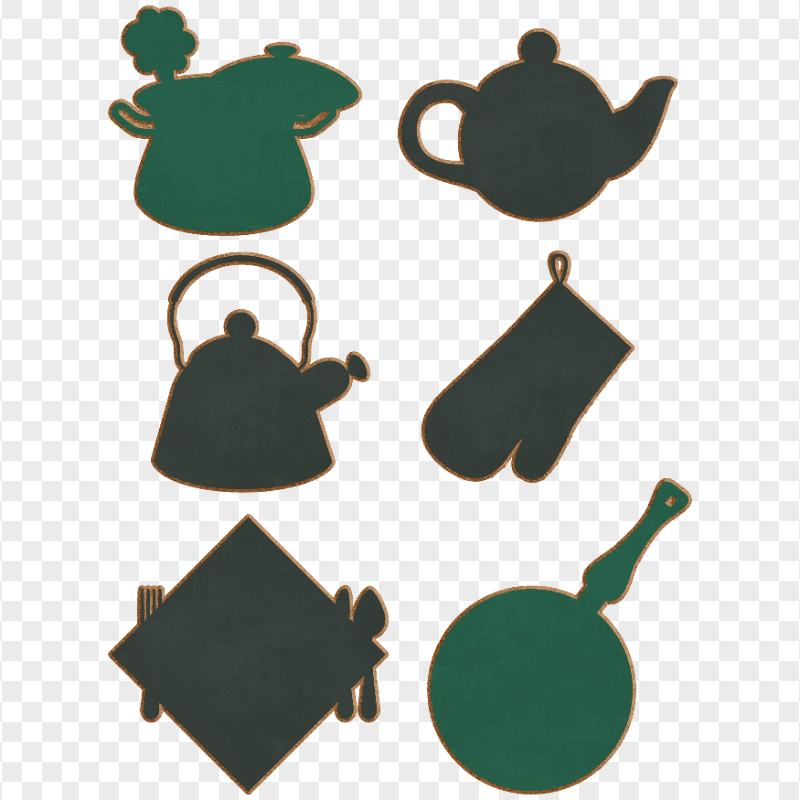 Cooking Items Chalkboard Label PNG