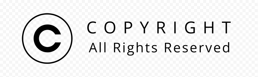 Copyright All Rights Reserved Black Stamp PNG | Citypng