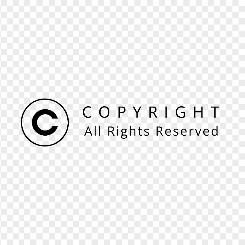 Copyright All Rights Reserved Blue Stamp HD PNG | Citypng