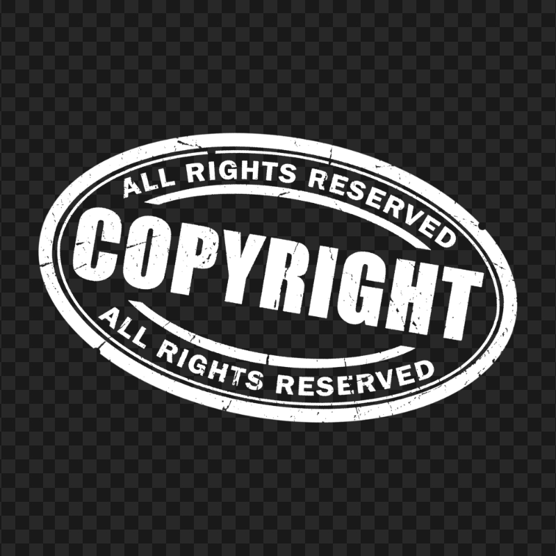 Copyright All Rights Reserved Banner Logo PNG | Citypng