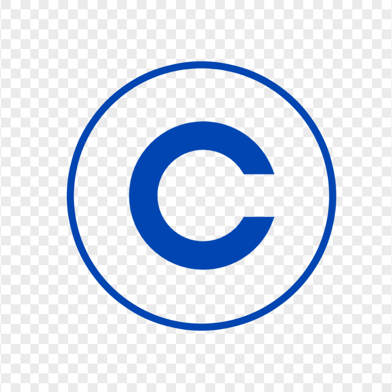 Copyright Blue Logo Icon HD PNG
