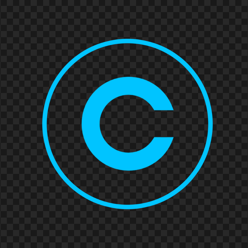 Copyright Blue Logo Icon PNG Image