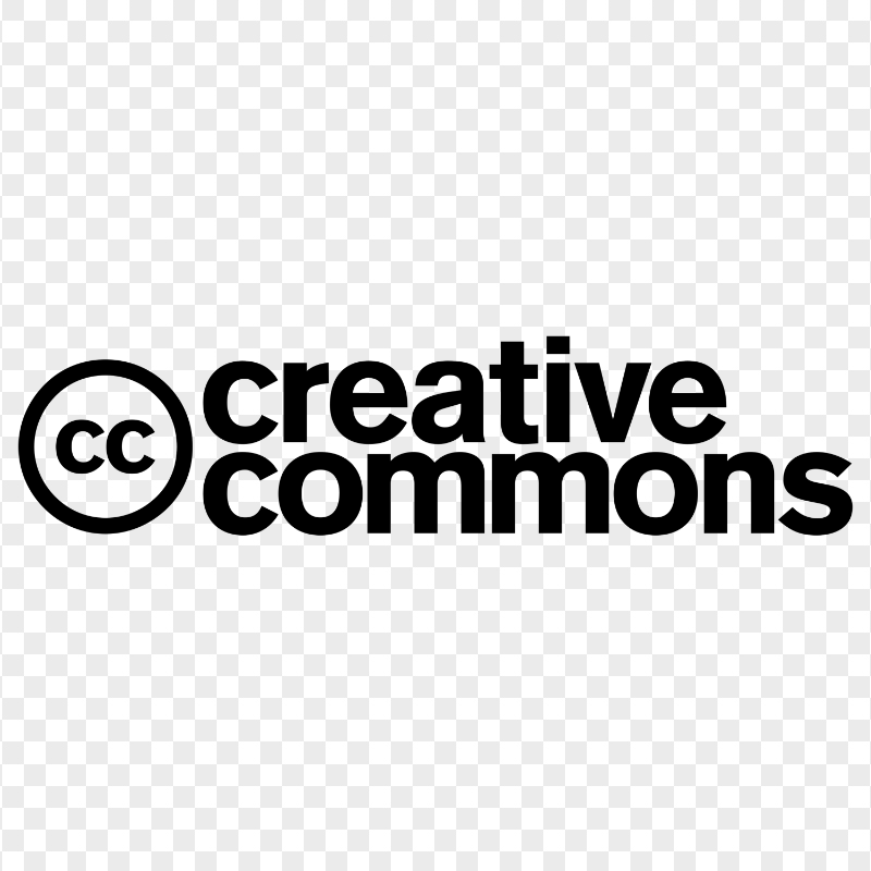 Creative Commons Black Logo HD PNG