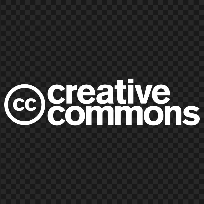 Creative Commons White Logo PNG