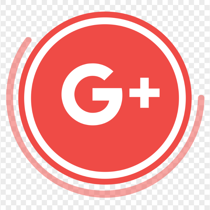 Creative Google G Plus Red Round Circular Icon