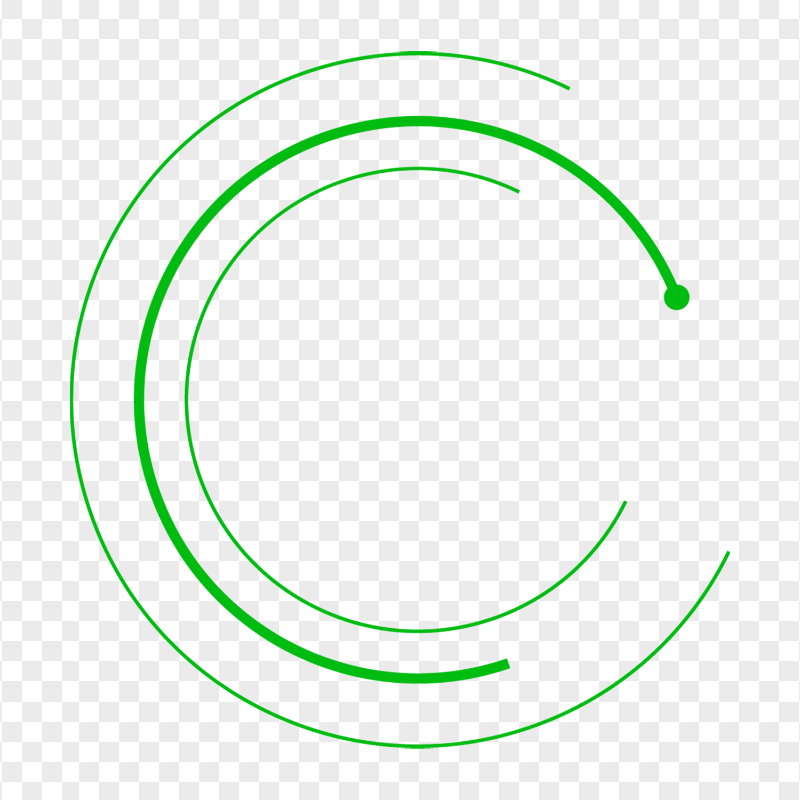 Creative Swirl Green Circle PNG IMG