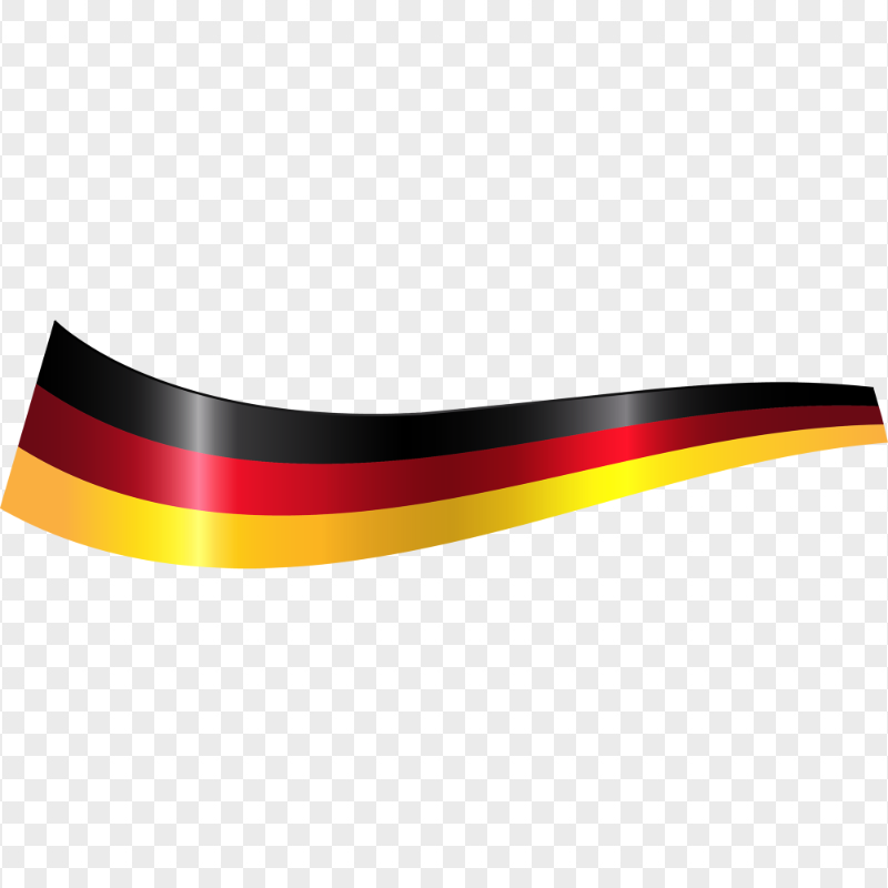 Curved Germany Ribbon Flag PNG