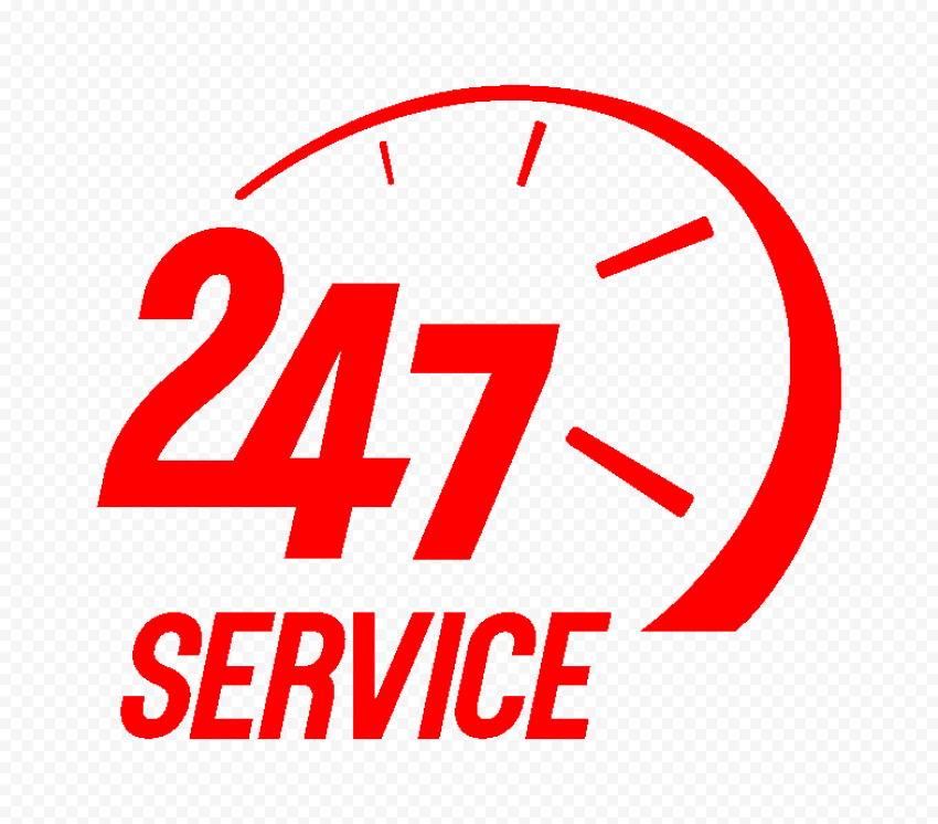 Customer Service Support 24/7 Red Icon Transparent Background Citypng