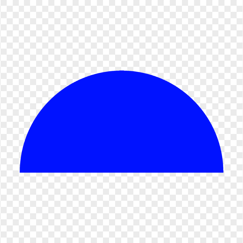 Dark Blue Half Semi Circle PNG