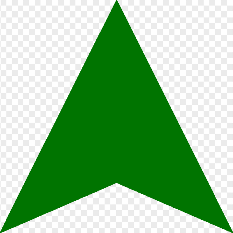 Dark Green Head Arrow To Top