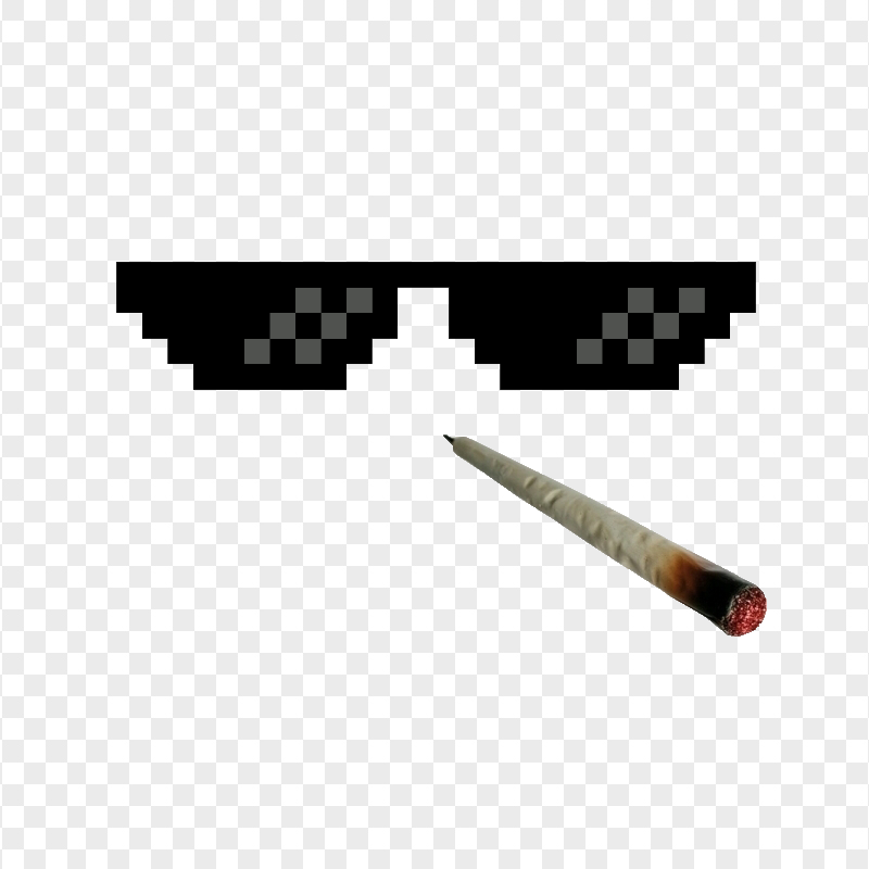 Dark Sunglasses Thug Life With Joint