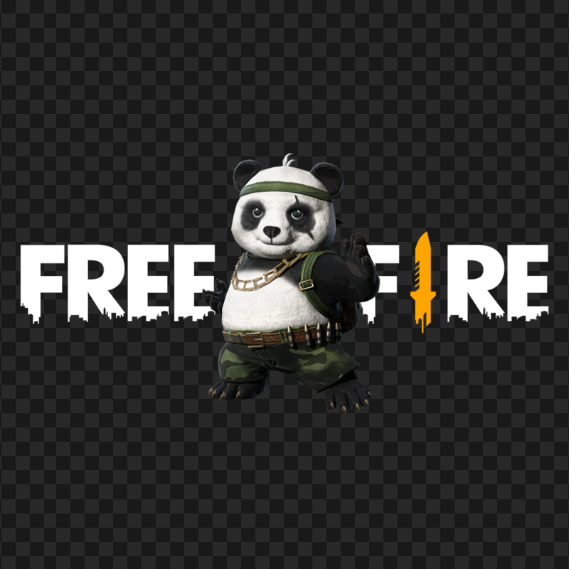 Detective Panda Pet Character With Free Fire Logo