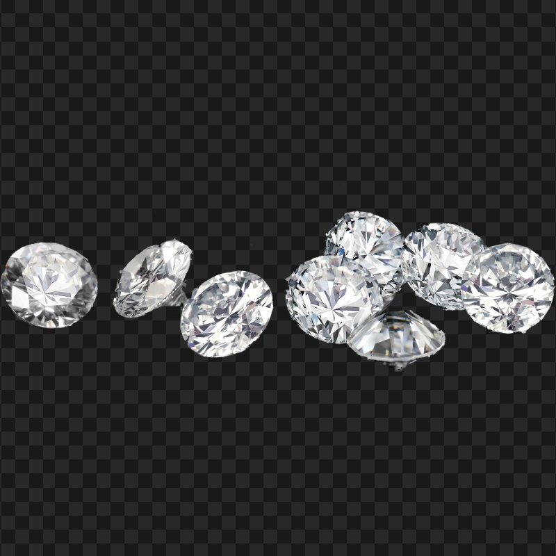 Diamond Gems In Various Sizes PNG Image