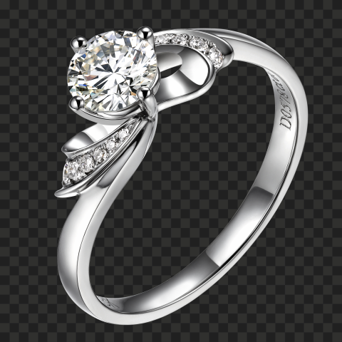 Diamond Wedding Ring Image PNG