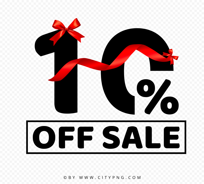 Discount 10 Percent Off Sale Sign Logo PNG Image