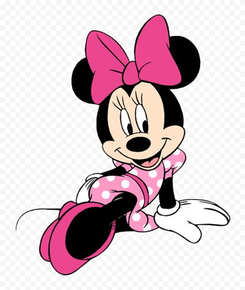 HD Minnie Mouse Sitting Down Thinking PNG | Citypng