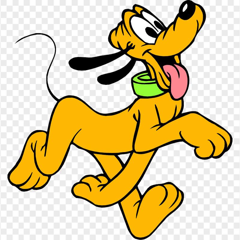 Disney Pluto Dog Cartoon Walking Character PNG IMG