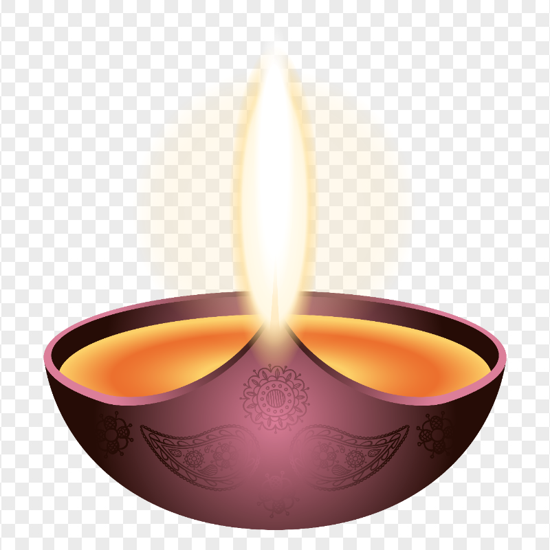 Diwali Candle Light Illustration PNG