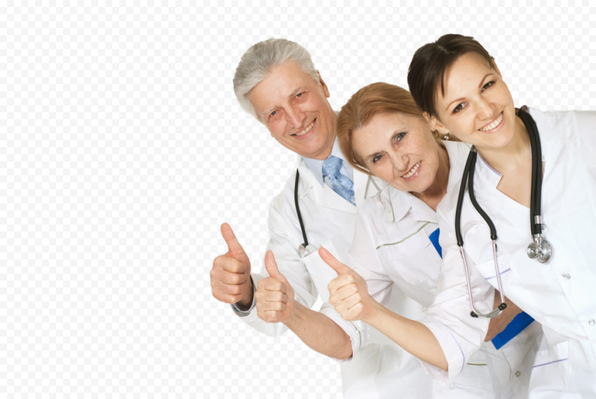 Doctors Physicians Nurses Stethoscope Thumbs Up