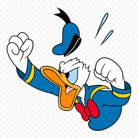 Donald Duck Angry Face