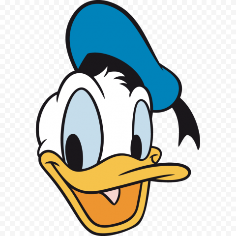 Donald Duck Head Silhouette