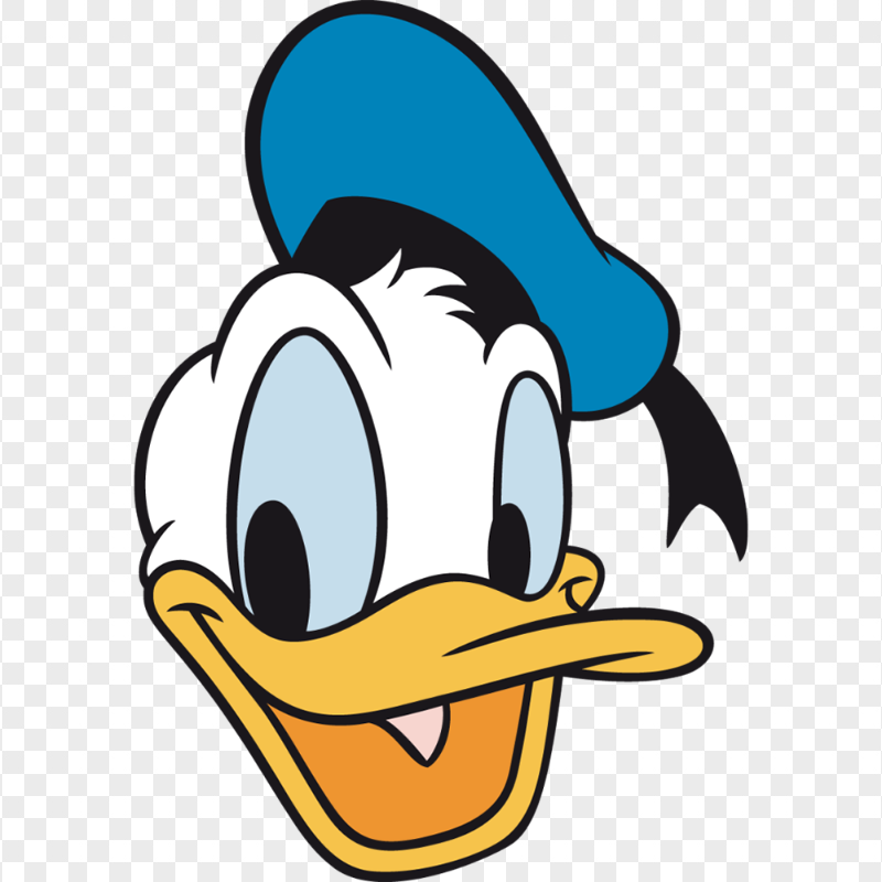 Donald Duck Face Head PNG Image
