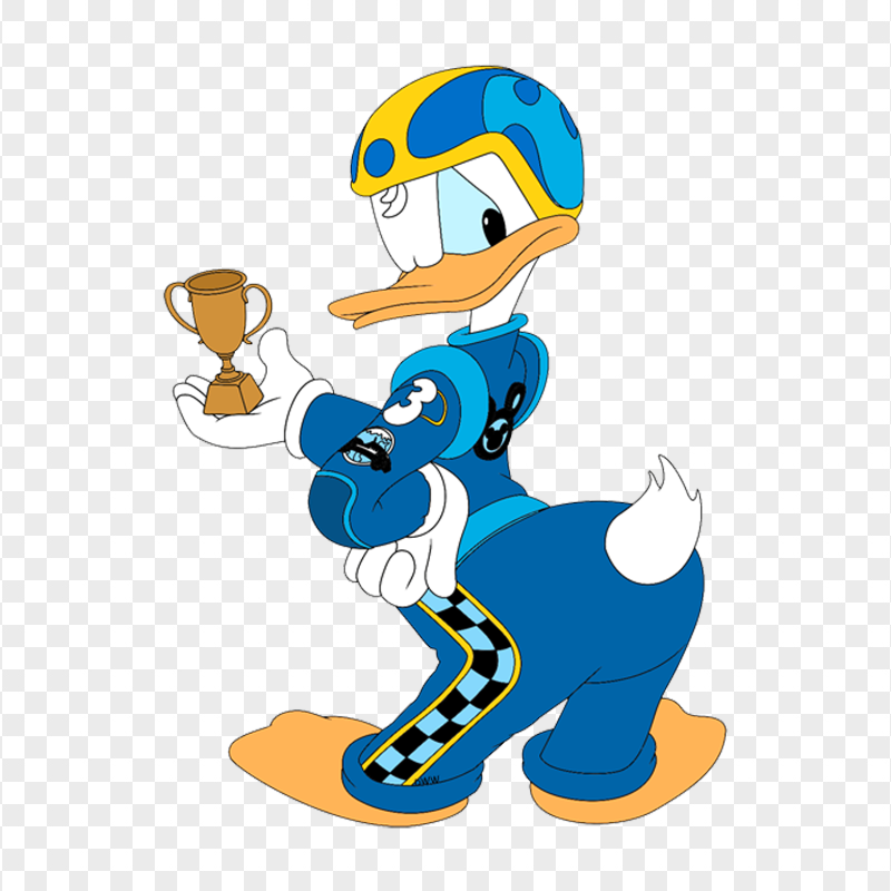 Donald Duck Roadster Trophy PNG