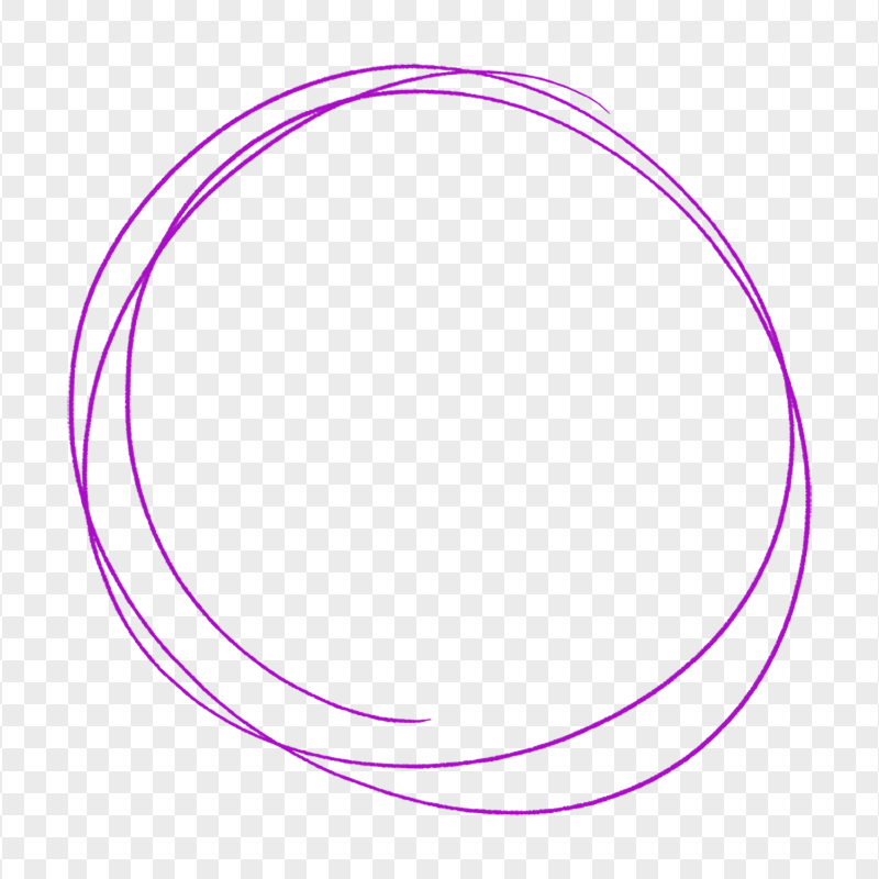 Doodle Sketch Lines Purple Circle FREE PNG