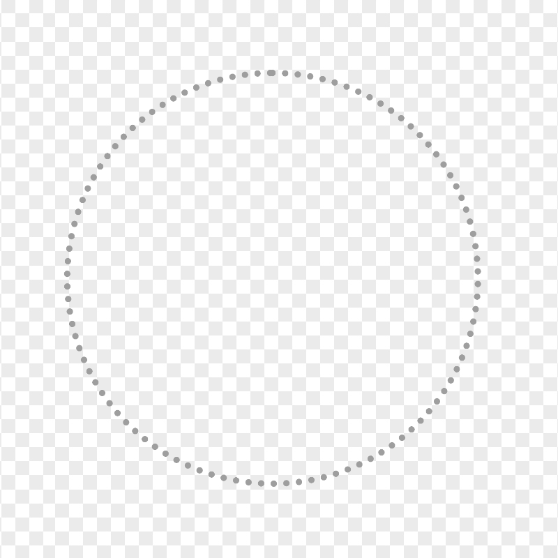 Dotted Gray Circle Image PNG
