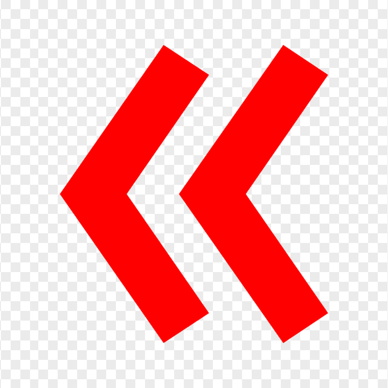 Double Red Arrowhead Icon Transparent PNG