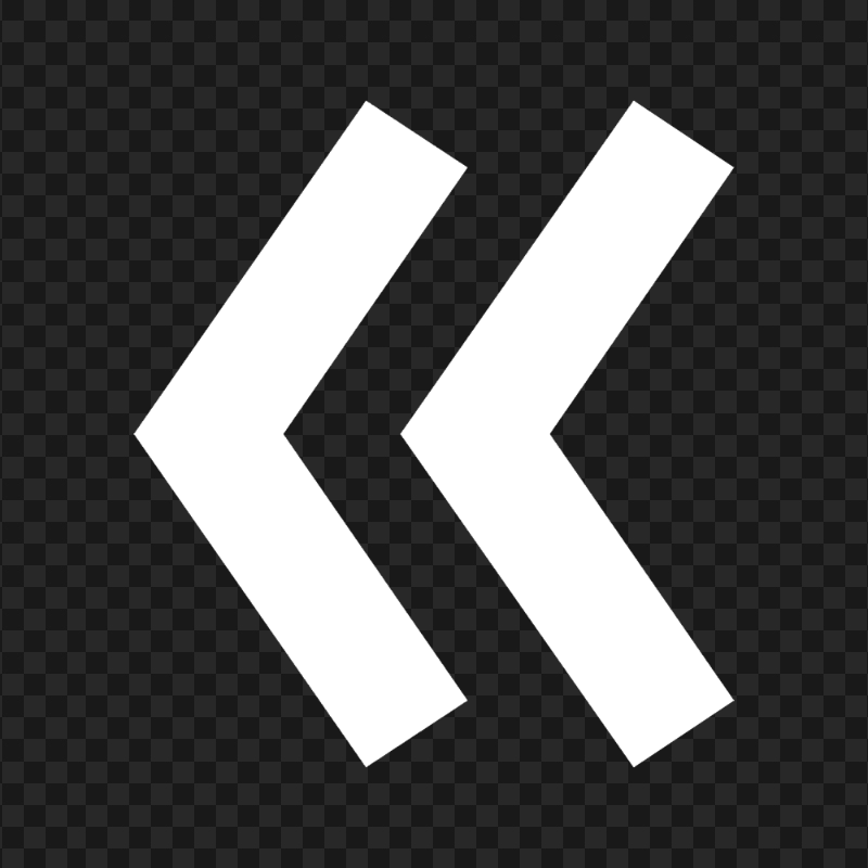 Double White Arrowhead Icon Download PNG