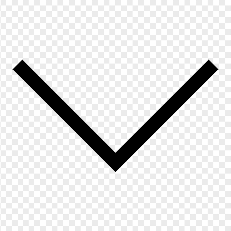 Down Head Arrow Black