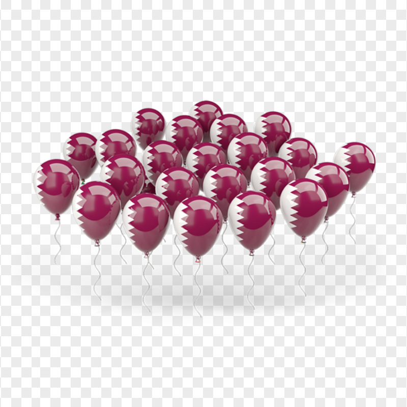 Download Balloons Qatar Flag PNG